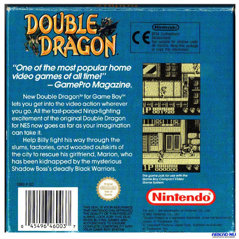 DOUBLE DRAGON GAMEBOY SCN