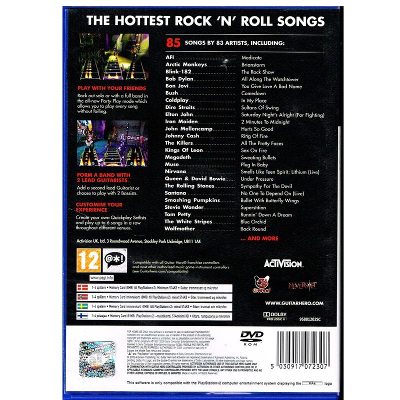 GUITAR HERO 5 PS2