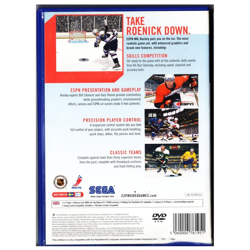 ESPN NHL HOCKEY PS2