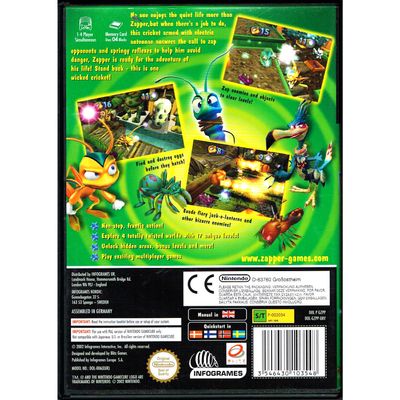 ZAPPER ONE WICKED CRICKET GAMECUBE