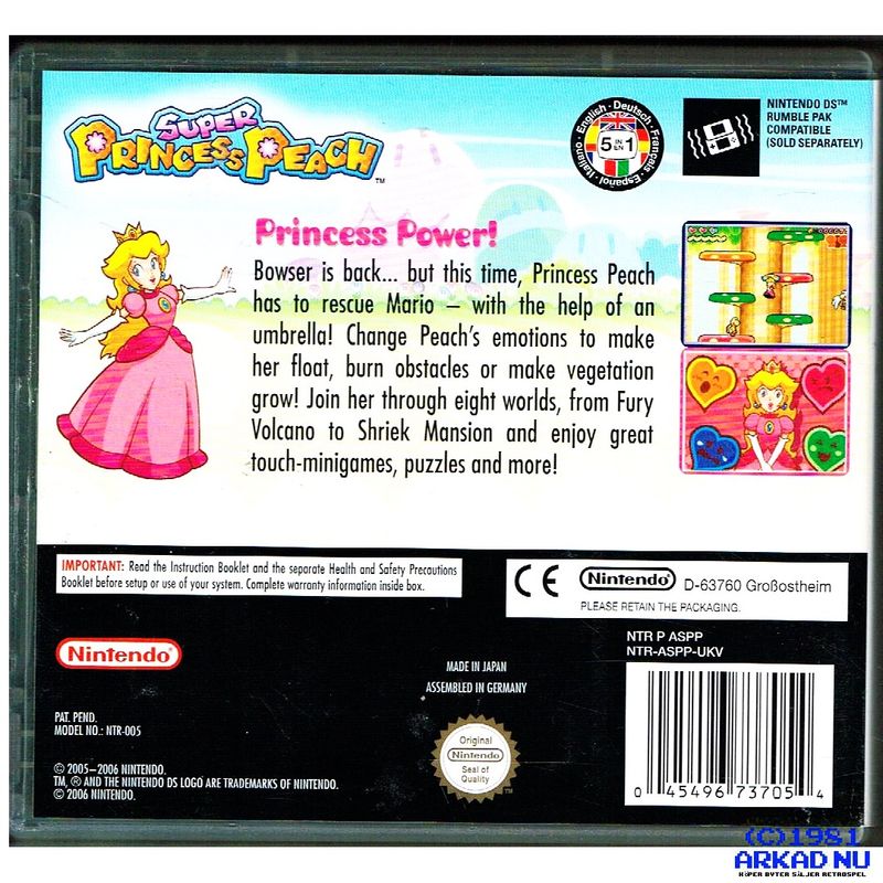 SUPER PRINCESS PEACH DS