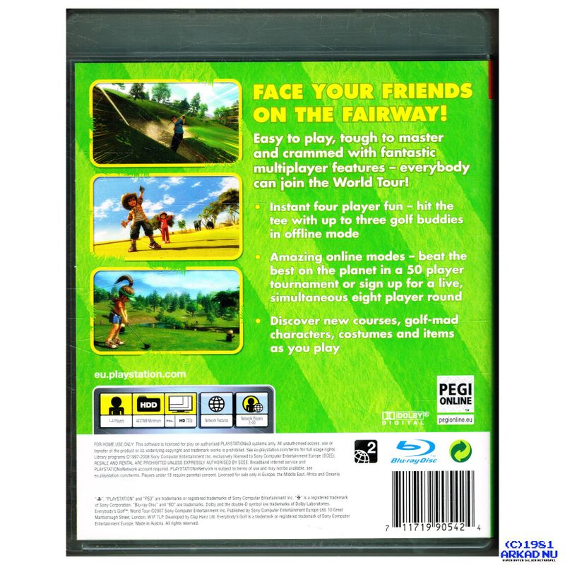 EVERYBODYS GOLF WORLD TOUR PS3