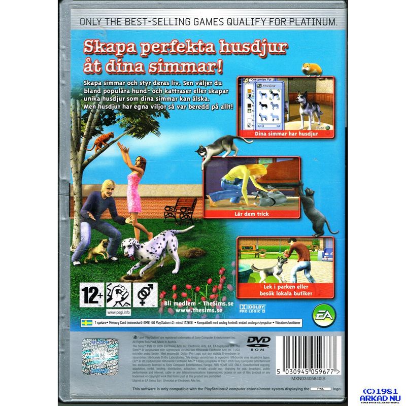 THE SIMS 2 DJURLIV PS2