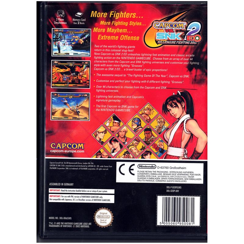 CAPCOM VS SNK2 EO GAMECUBE