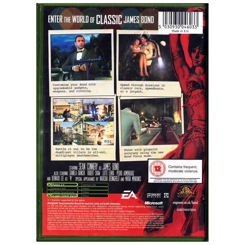 FROM RUSSIA WITH LOVE 007 XBOX