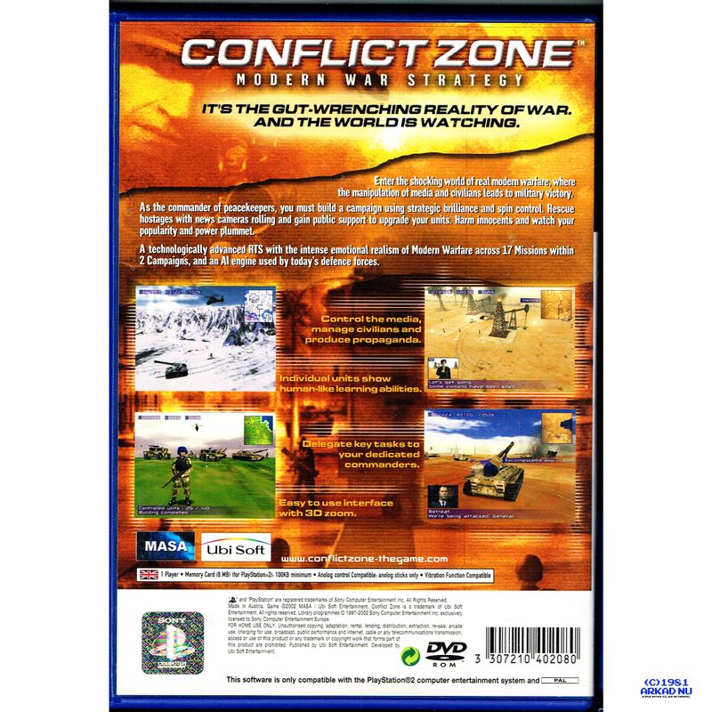 CONFLICT ZONE MODERN WAR STRATEGY PS2