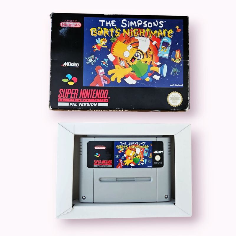 THE SIMPSONS BARTS NIGHTMARE SNES SCN