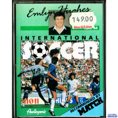 EMLYN HUGHES INTERNATIONAL SOCCER C64 KASSETT