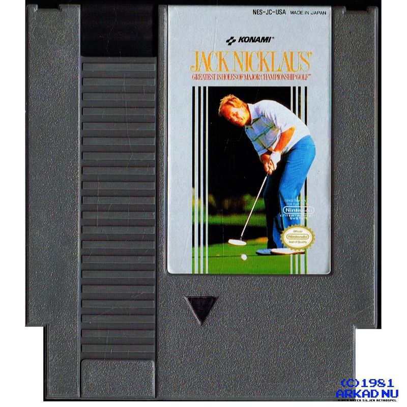 JACK NICKLAUS GREATEST 18 HOLES OF MAJOR CHAMPIONSHIP GOLF NES REV-A