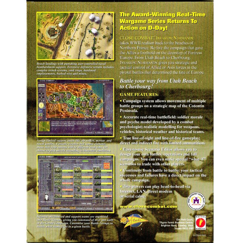 CLOSE COMBAT INVASION NORMANDY PC BIGBOX