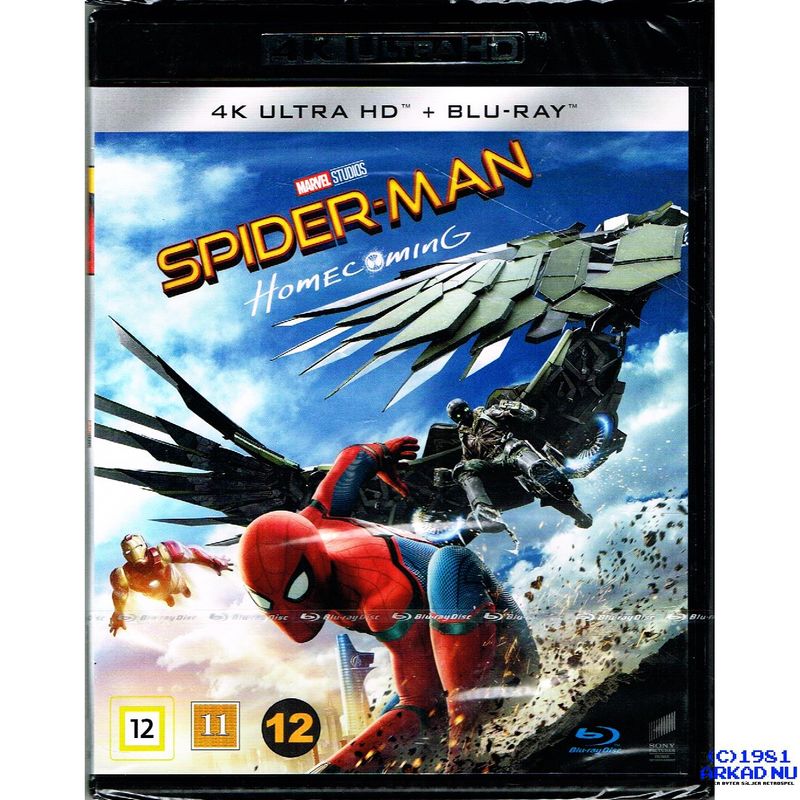 SPIDER-MAN HOMECOMING 4K ULTRA HD + BLU-RAY