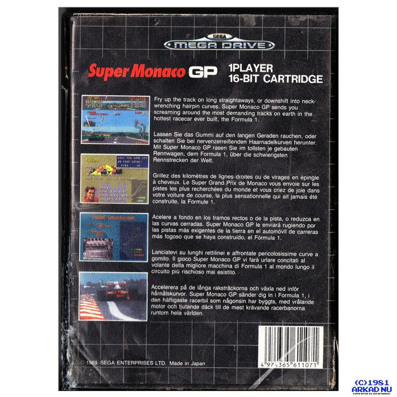 SUPER MONACO GP MEGADRIVE