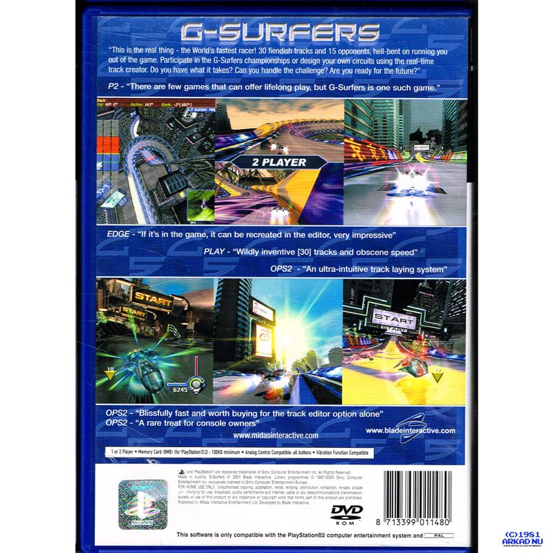 G SURFERS PS2