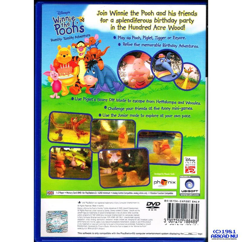 WINNIE THE POOHS RUMBLY TUMBLY ADVENTURE PS2