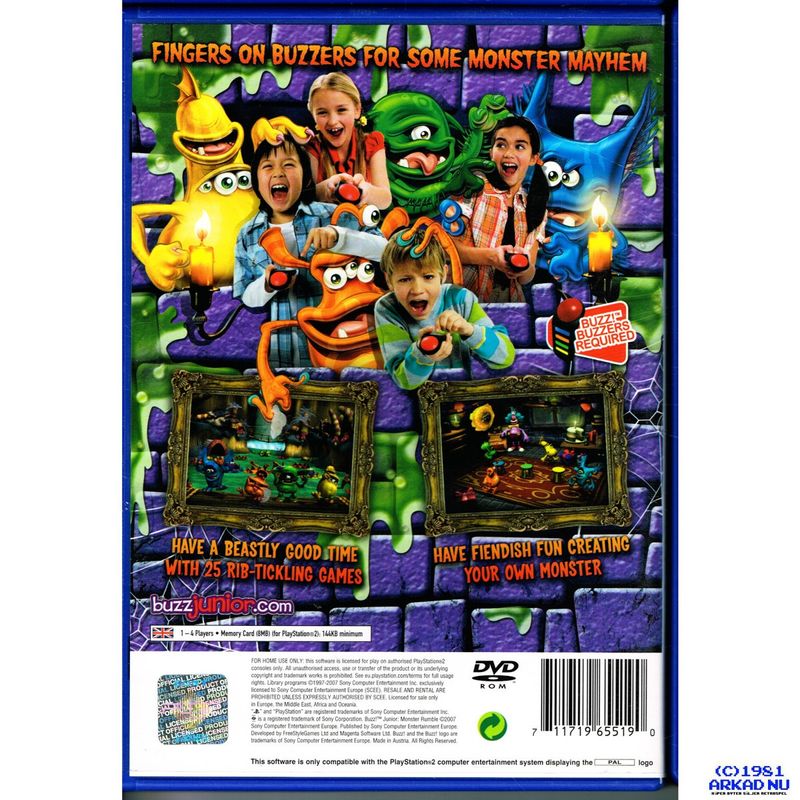 BUZZ JUNIOR MONSTER RUMBLE PS2