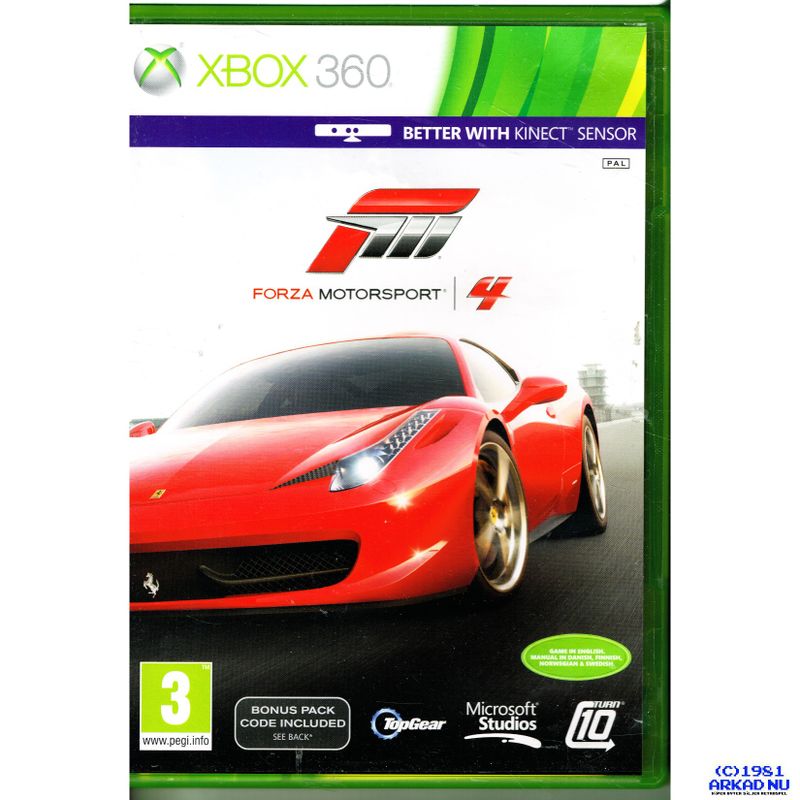 FORZA MOTORSPORT 4 XBOX 360