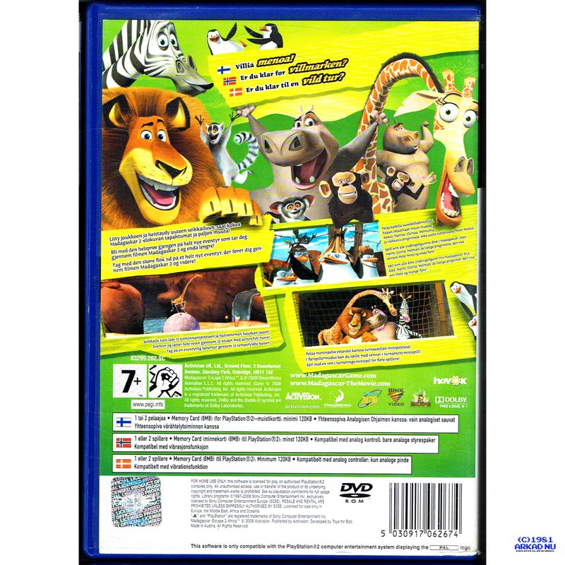 MADAGASKAR 2 PS2