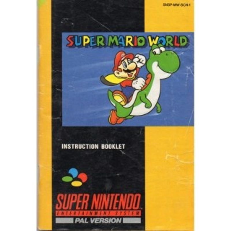 SUPER MARIO WORLD MANUAL SNES SCN