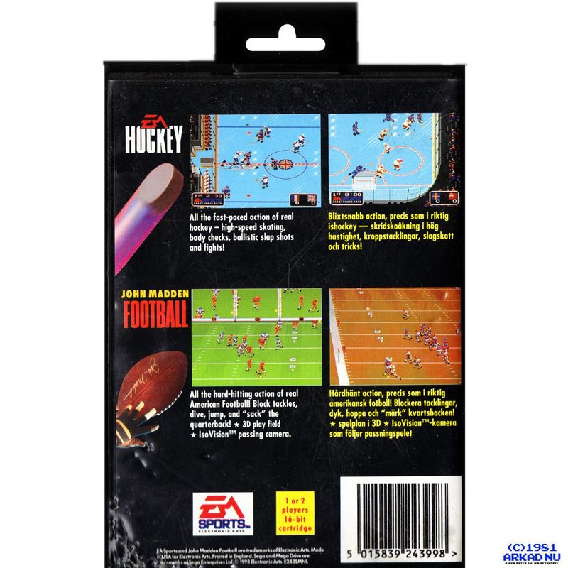 EA SPORTS DOUBLE HEADER MEGADRIVE