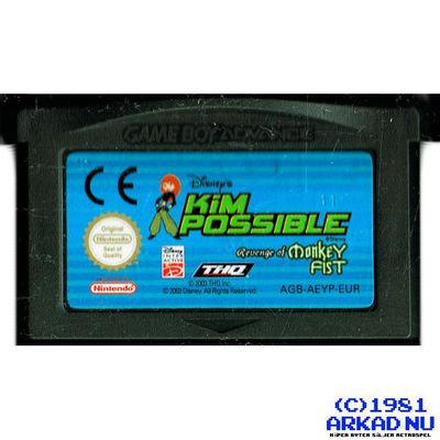 KIM POSSIBLE REVENGE OF THE MONEY FIST GBA