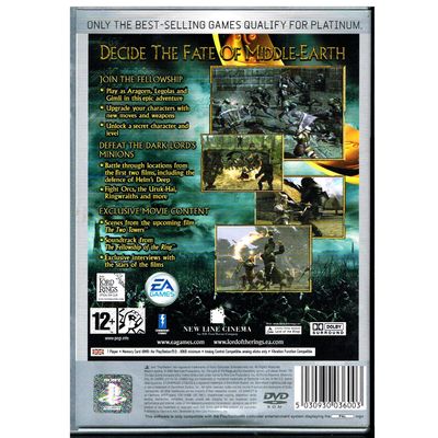 THE LORD OF THE RINGS THE TWO TOWERS PS2