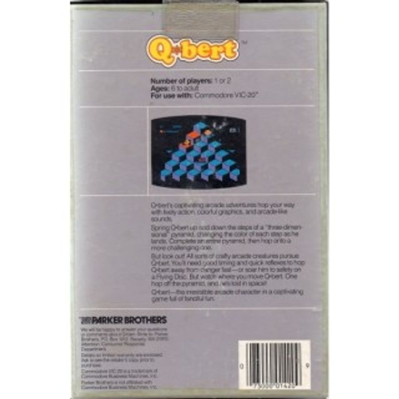 QBERT Vic 20 Cartridge