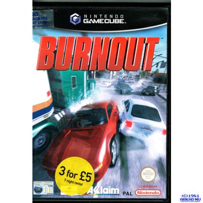 BURNOUT GAMECUBE BLOCKBUSTER RENTAL