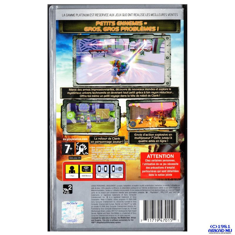 RATCHET AND CLANK SIZE MATTERS PSP