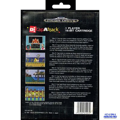 DECAP ATTACK MEGADRIVE