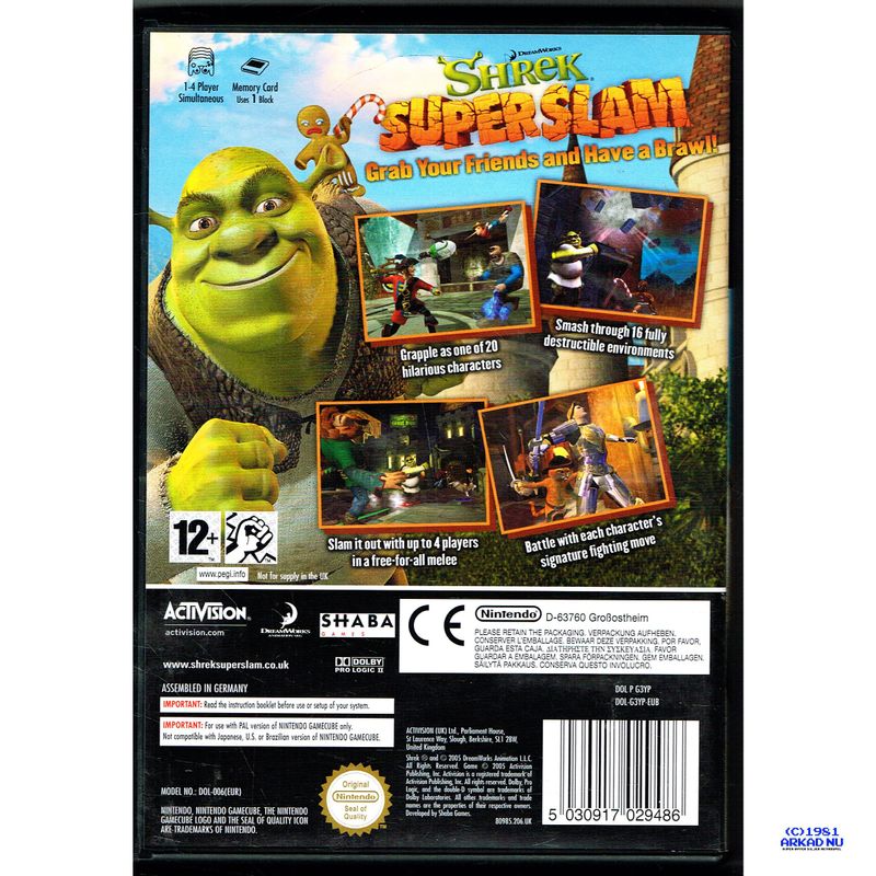 SHREK SUPERSLAM GAMECUBE