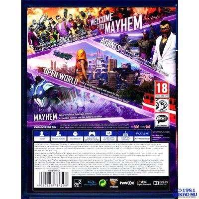 AGENTS MAYHEM DAY RETAIL EDITION PS4