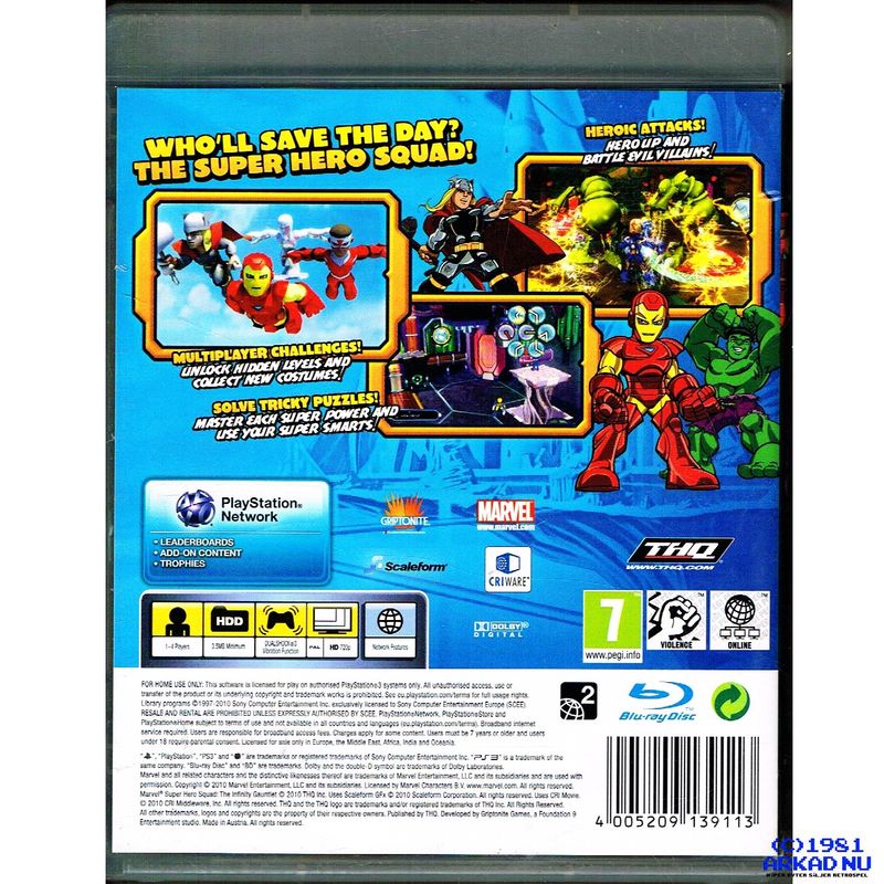 MARVEL SUPER HERO SQUAD THE INFINITE GAUNTLET PS3