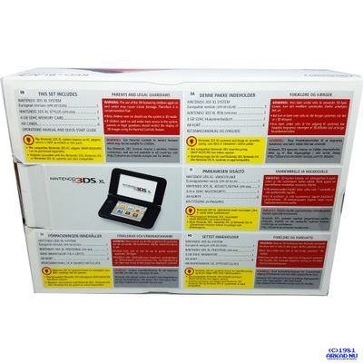 NINTENDO 3DS XL RÖD + SVART SCN