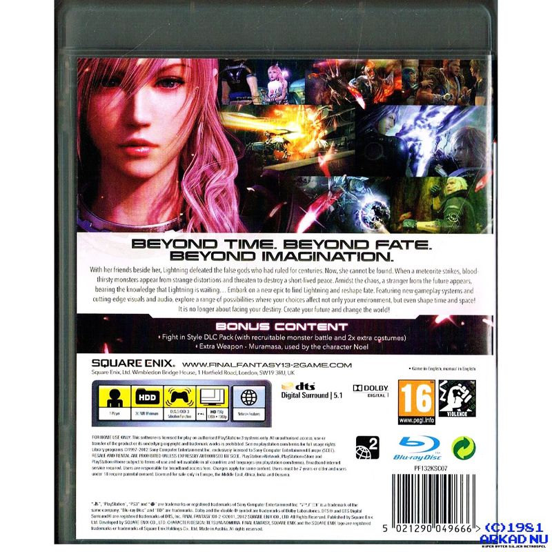 FINAL FANTASY XIII-2 NORDIC EDITION PS3