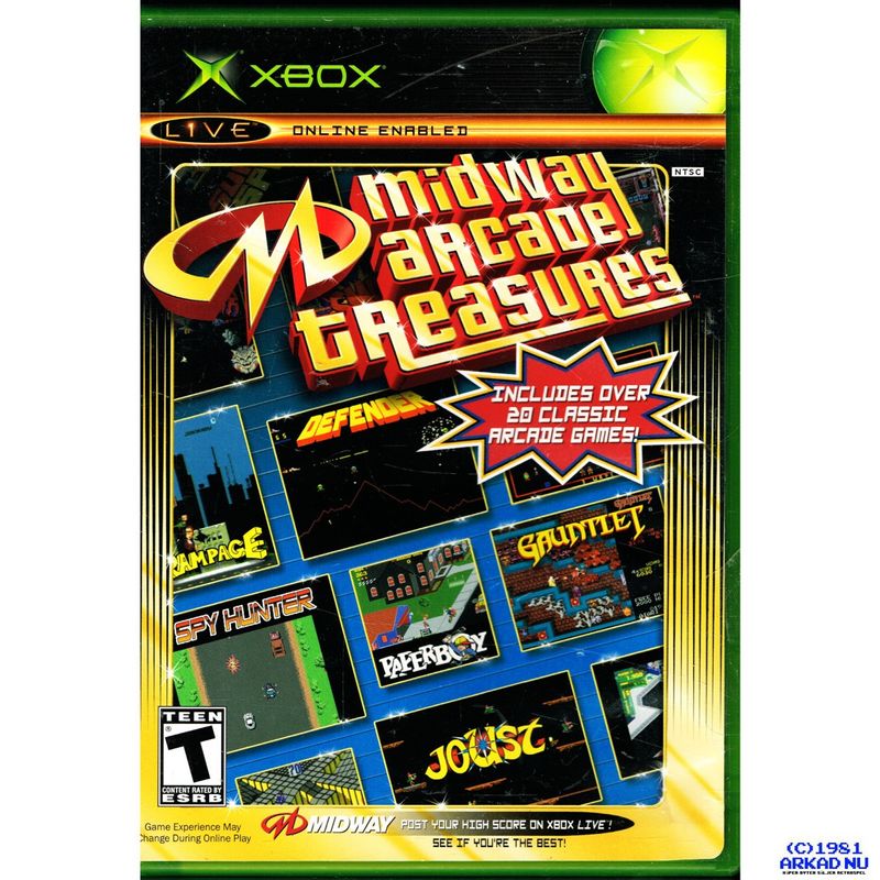 MIDWAY ARCADE TREASURES XBOX NTSC USA