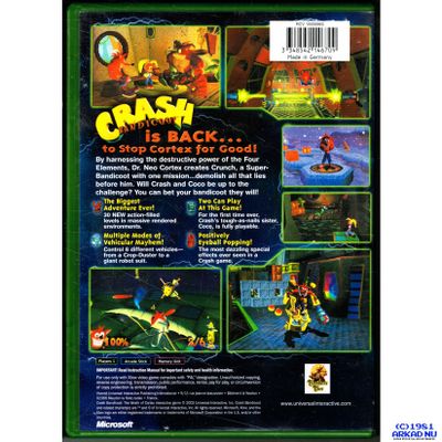 CRASH BANDICOOT THE WRATH OF CORTEX XBOX