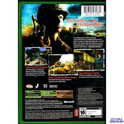 WORLD WAR II COMBAT IWO JIMA XBOX NTSC USA