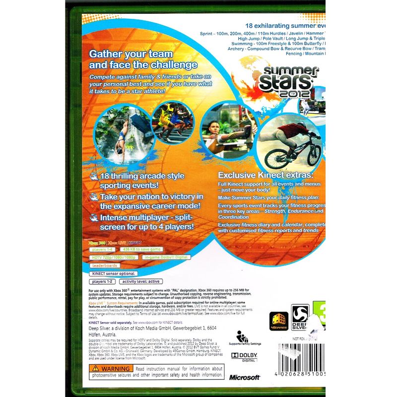 SUMMER STARS 2012 XBOX 360