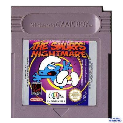 THE SMURFS NIGHTMARE GAMEBOY