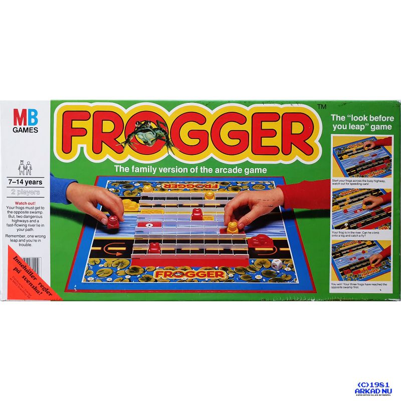 FROGGER MB MILTON BRADLEY BRÄDSPEL