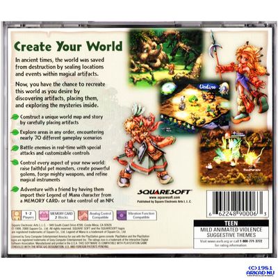 LEGEND OF MANA PS1 NTSC USA