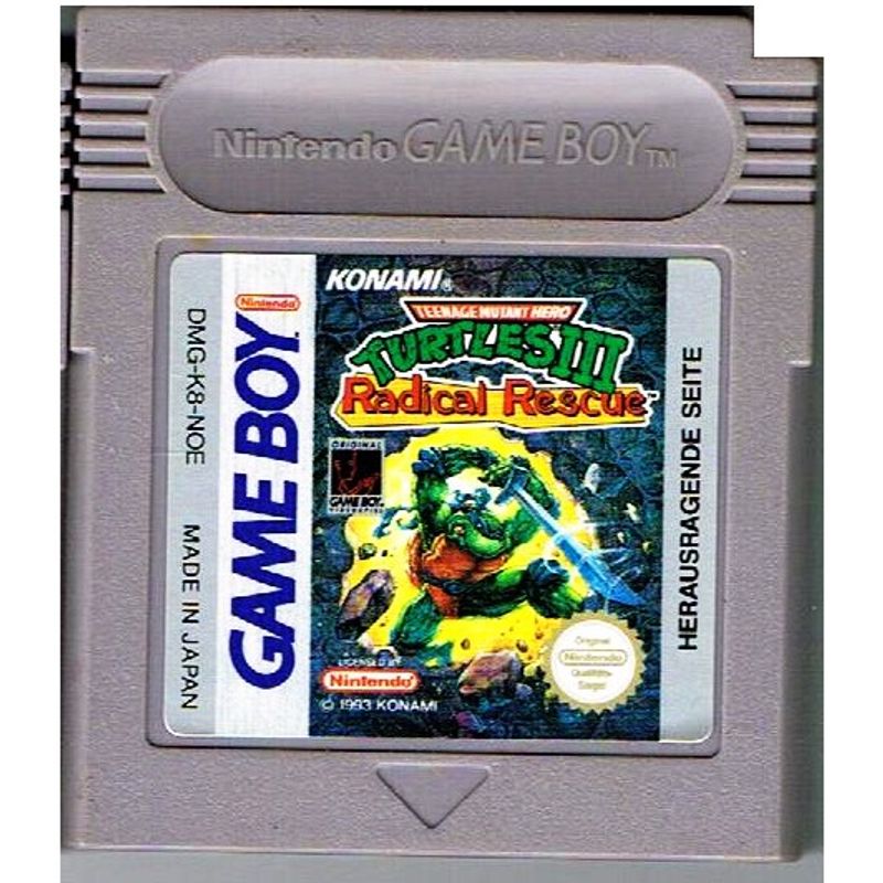 TEENAGE MUTANT HERO TURTLES III RADICAL RESCUE GAMEBOY