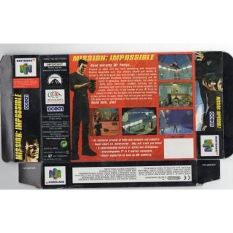 MISSION IMPOSSIBLE N64 REKLAM BOX OUPPVIKT