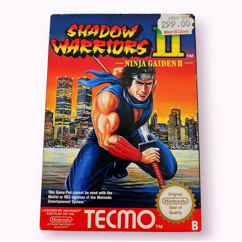 SHADOW WARRIORS II NINJA GAIDEN II NES SVENSK A4