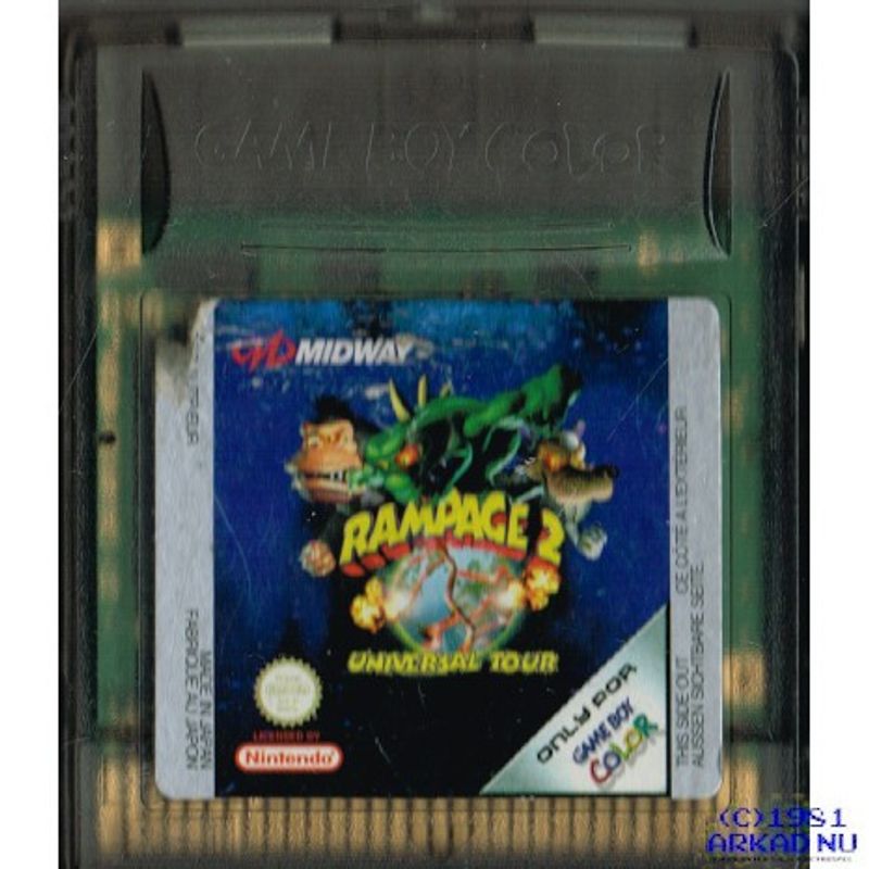 RAMPAGE 2 UNIVERSAL TOUR GAMEBOY COLOR