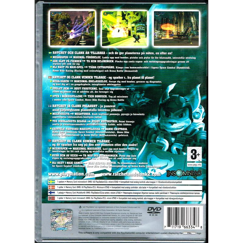 RATCHET AND CLANK 2 GOING COMMANDO PS2