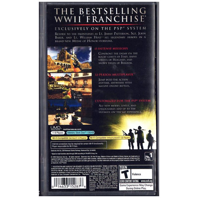 MEDAL OF HONOR HEROES PSP