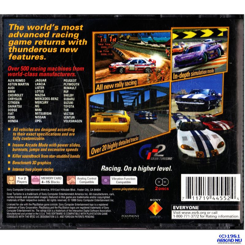 GRAN TURISMO 2 PS1 NTSC USA