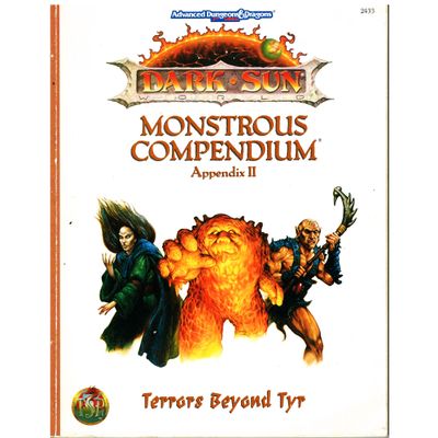 MONSTROUS COMPENDIUM APPENDIX II DARK SUN AD&D 2ND ED