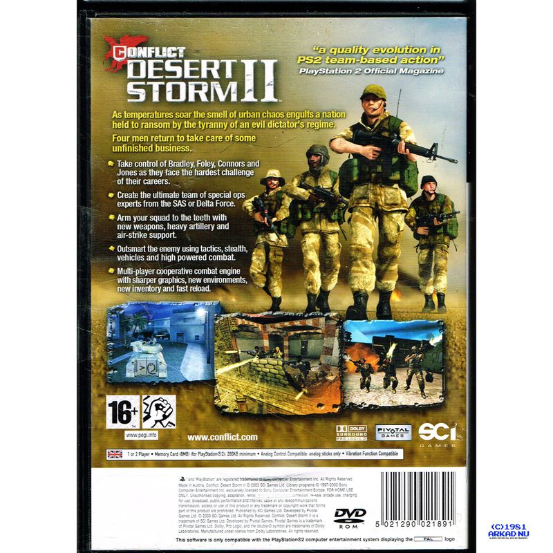 CONFLICT DESERT STORM II PS2